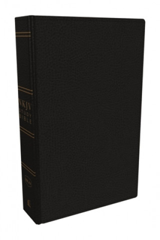 Könyv NKJV Study Bible, Premium Bonded Leather, Black, Comfort Print Thomas Nelson