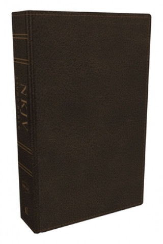 Carte NKJV Study Bible, Premium Calfskin Leather, Brown, Full-Color, Comfort Print Thomas Nelson
