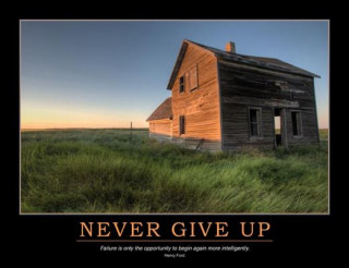 Carte Never Give Up Poster Enna