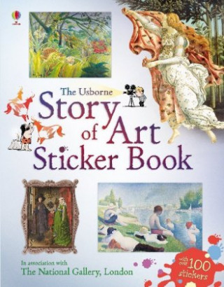 Книга Story of Art Sticker Book Sarah Courtauld