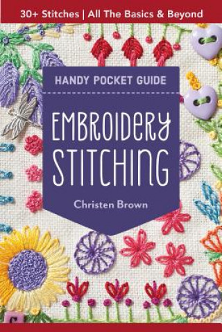 Книга Embroidery Stitching Handy Pocket Guide Christen Brown