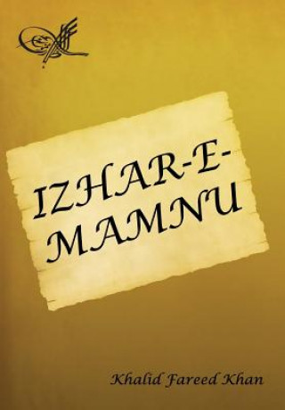Kniha Izhar-E-Mamnu KHALID FAREED KHAN