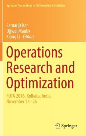 Carte Operations Research and Optimization Samarjit Kar