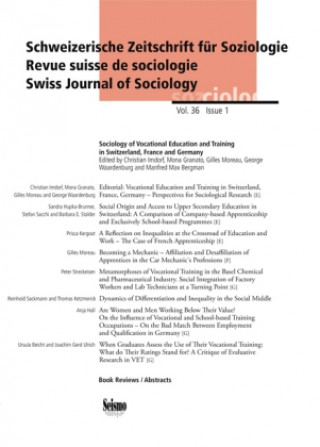 Knjiga Sociology of Vocational Education and Training in Switzerland, France and Germany 