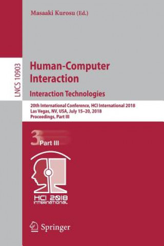 Kniha Human-Computer Interaction. Interaction Technologies Masaaki Kurosu