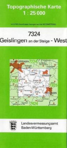 Materiale tipărite Geislingen an der Steige West 1 : 25 000 
