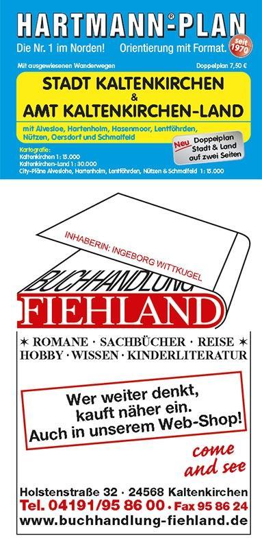 Materiale tipărite HARTMANN-PLAN Kaltenkirchen Stadt & Amt Kaltenkirchen-Land Doppelplan 