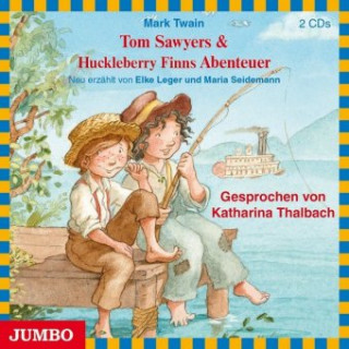 Audio Tom Sawyers & Huckleberry Finns Abenteuer, 2 Audio-CDs Mark Twain