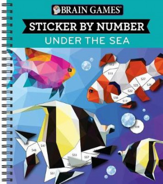 Книга Brain Games - Sticker by Number: Under the Sea (28 Images to Sticker) Publications International Ltd.