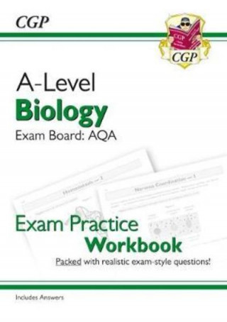 Kniha A-Level Biology: AQA Year 1 & 2 Exam Practice Workbook - includes Answers CGP Books