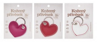 Pisarniški material Klíčenka kožená Srdce 