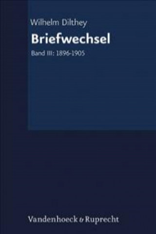 Libro Gesammelte Schriften / Briefwechsel Wilhelm Dilthey