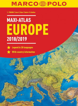 Tiskovina MAXI ATLAS Evropa 2018/2019 1:750 000 