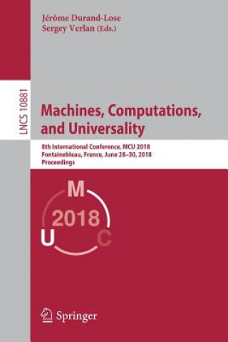 Książka Machines, Computations, and Universality Jérôme Durand-Lose