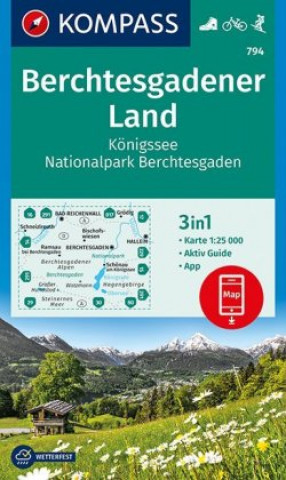 Tiskovina BERCHTESGADENER LAND 794 GPS WP 10 Kompass-Karten Gmbh