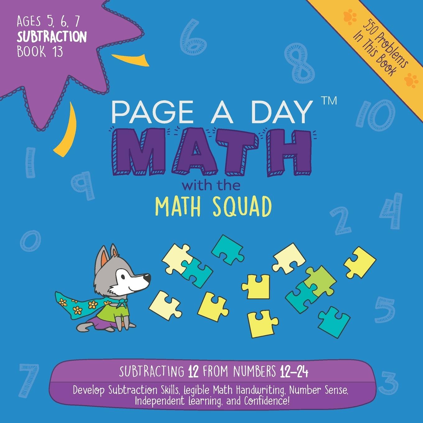 Kniha Page A Day Math Subtraction Book 13 Janice Auerbach