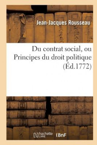 Kniha Du contrat social, ou Principes du droit politique ROUSSEAU J J