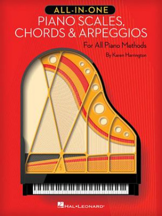 Kniha All-In-One Piano Scales, Chords & Arpeggios: For All Piano Methods Karen Harrington