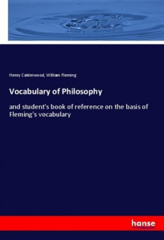 Kniha Vocabulary of Philosophy Henry Calderwood