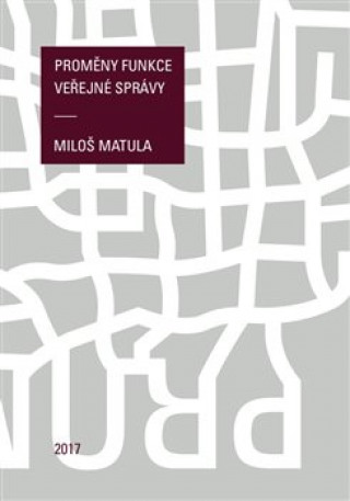Könyv Proměny funkce veřejné správy Miloš Matula