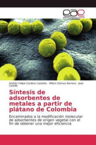 Knjiga Sintesis de adsorbentes de metales a partir de platano de Colombia Andrés Felipe Cordero Castaño