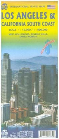 Prasa International Travel Map ITM Stadtplan Los Angeles 