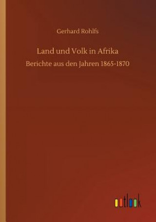 Carte Land und Volk in Afrika Gerhard Rohlfs