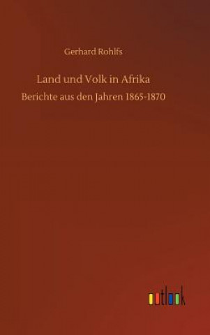 Carte Land und Volk in Afrika Gerhard Rohlfs