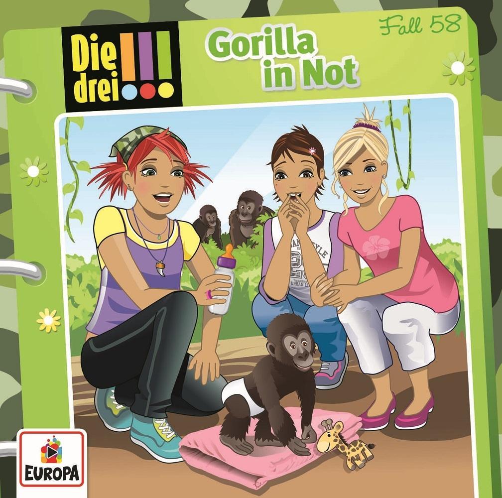Audio Die drei !!!  58: Gorilla in Not Ann-Katrin Heger