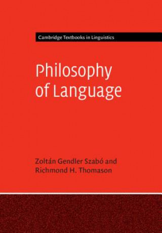 Carte Philosophy of Language SZAB  ZOLT  N GENDLE