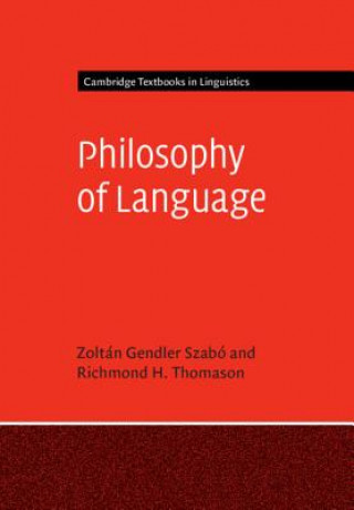 Książka Philosophy of Language SZAB  ZOLT  N GENDLE