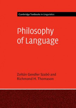Kniha Philosophy of Language SZAB  ZOLT  N GENDLE