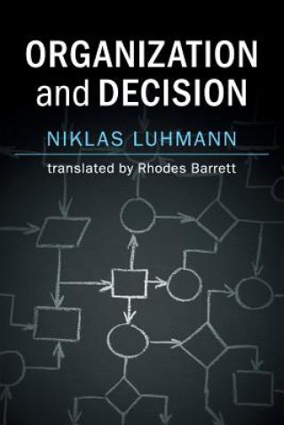 Kniha Organization and Decision LUHMANN  NIKLAS