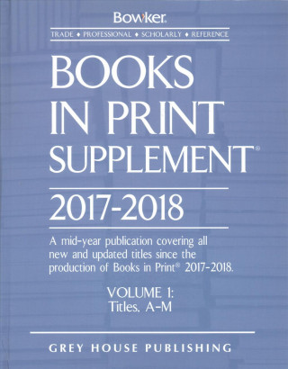 Kniha Books In Print Supplement, 2017-18 