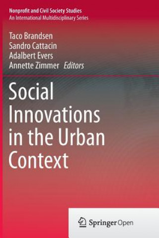 Kniha Social Innovations in the Urban Context TACO BRANDSEN