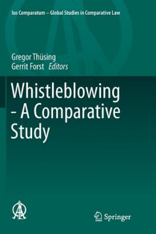 Kniha Whistleblowing - A Comparative Study GREGOR TH SING