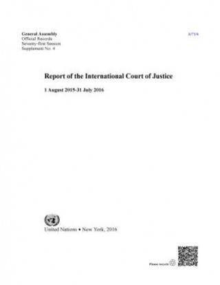 Kniha Report of the International Court of Justice International Court of Justice
