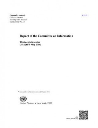 Buch Report of the Committee on Information United Nations: Committee on Information