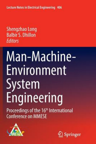 Kniha Man-Machine-Environment System Engineering SHENGZHAO LONG