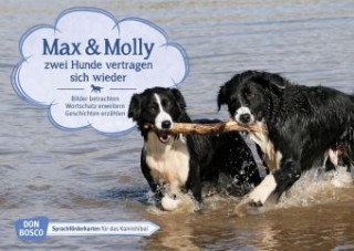 Hra/Hračka Max und Molly - zwei Hunde vertragen sich wieder. Kamishibai Bildkartenset. Monika Wieber