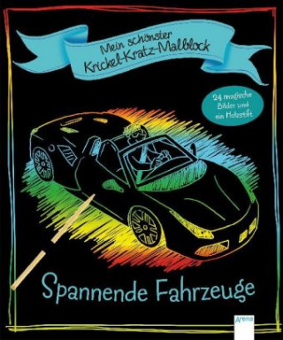 Kniha Mein schönster Krickel-Kratz-Malblock - Spannende Fahrzeuge Falko Honnen