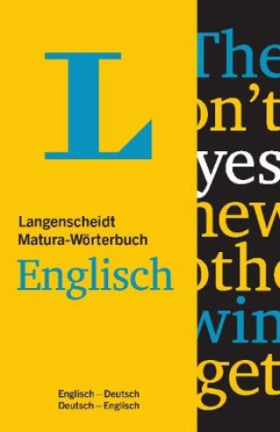 Kniha Langenscheidt Matura-Wörterbuch Englisch  - Buch mit Wörterbuch-App Redaktion Langenscheidt