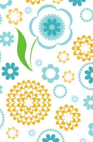 Knjiga Schreibwandel Notizbuch "orange und blaue Blumen" Melina Lisann