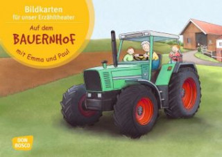 Hra/Hračka Auf dem Bauernhof mit Emma und Paul. Kamishibai Bildkartenset. Monika Lehner