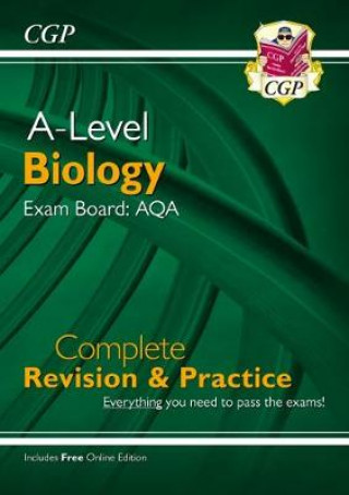Książka A-Level Biology: AQA Year 1 & 2 Complete Revision & Practice with Online Edition CGP Books