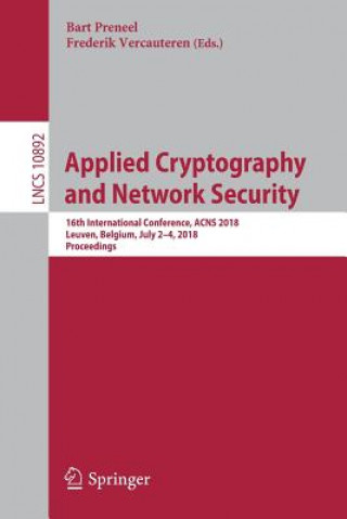 Kniha Applied Cryptography and Network Security Bart Preneel