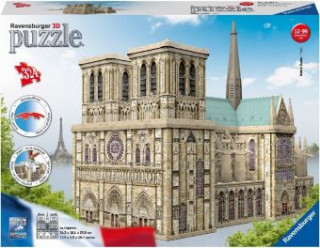 Hra/Hračka Ravensburger 3D Puzzle 12523 - Cathédrale Notre-Dame de Paris - 324 Teile - Notre-Dame zum selber Puzzeln ab 10 Jahren 