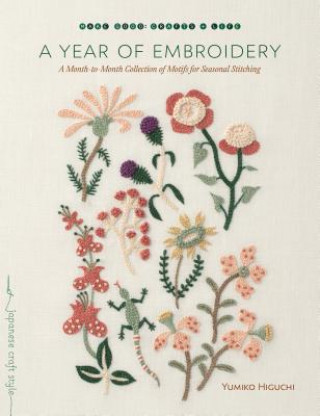 Kniha Year of Embroidery Yumiko Higuchi