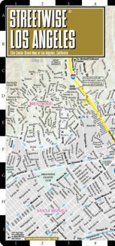 Tlačovina Streetwise Los Angeles Map - Laminated City Center Street Map of Los Angeles, California Michelin