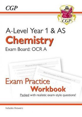 Könyv A-Level Chemistry: OCR A Year 1 & AS Exam Practice Workbook - includes Answers CGP Books